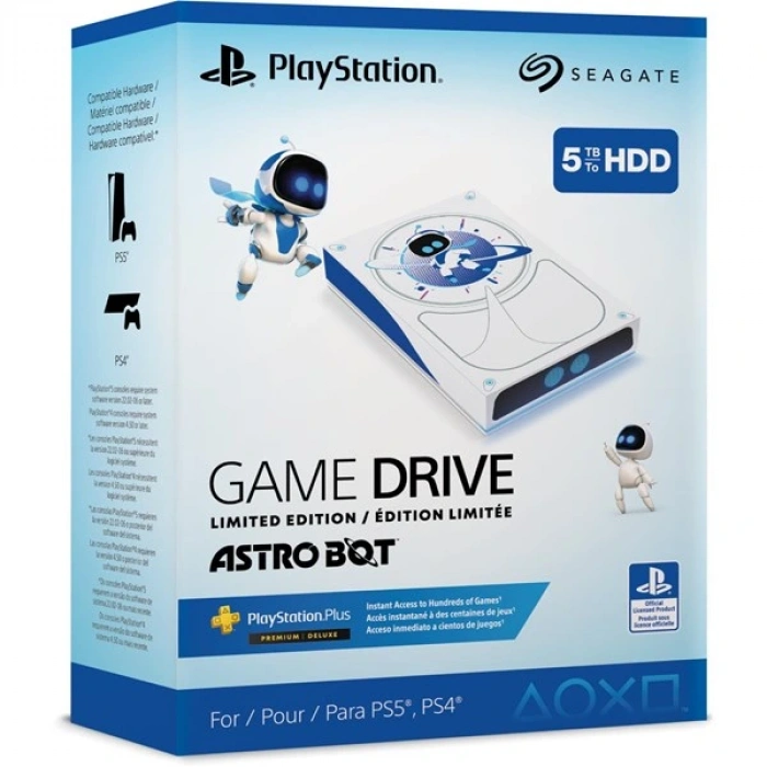 SEAGATE 5TB ASTROBOT LIMITED EDITION STLW5000203 GAME DRIVE HARİCİ DİSK BEYAZ