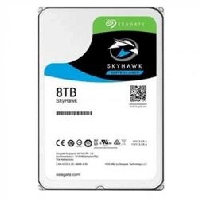 Seagate 8TB ST8000VX010 256 MB Önbellek 5400 RPM 3.5 7-24 Güvenlik (Koyuncu Distribitör Ürünü)