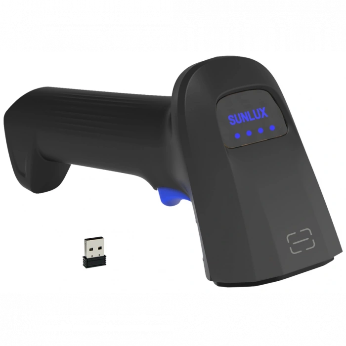 SUNLUX RW10, EL Tipi, Cmos, Kablosuz, Wi-Fi,  Bluetooth, USB Bağlantı (Dongle), 2D Karekod, Barkod Okuyucu