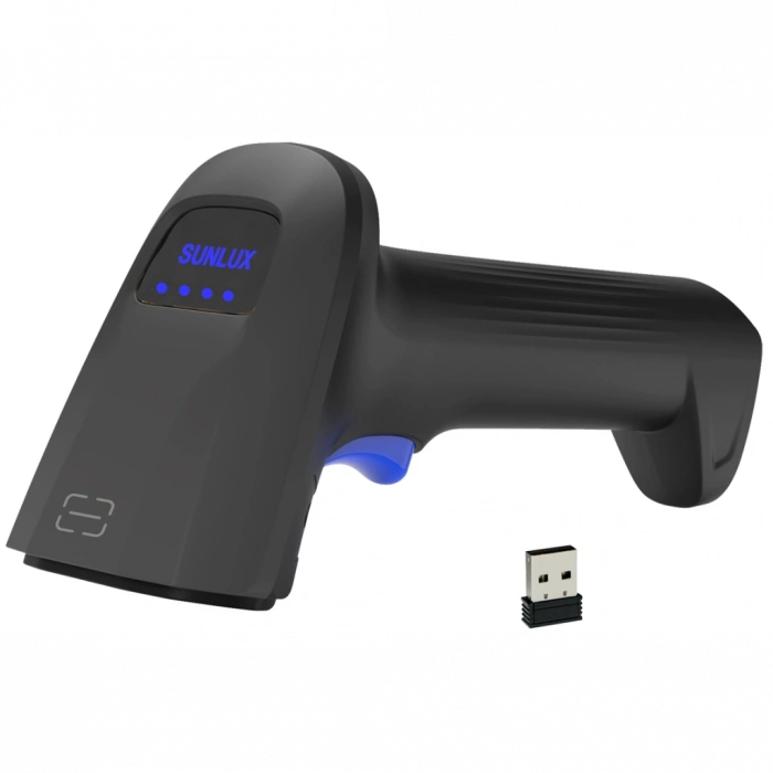 SUNLUX RW10, EL Tipi, Cmos, Kablosuz, Wi-Fi,  Bluetooth, USB Bağlantı (Dongle), 2D Karekod, Barkod Okuyucu