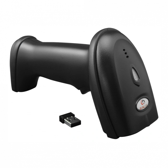 SUNLUX XL-9221B, EL Tipi, Laser, Kablosuz, USB (Dongle), 2D Karekod, Barkod Okuyucu