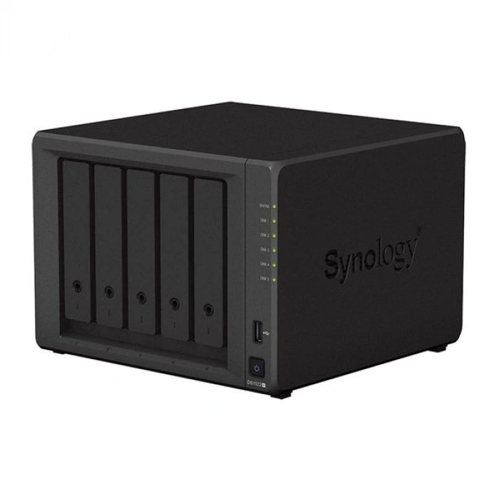 SYNOLOGY DS1522-16G PLUS RYZEN R1600 16GB RAM- 5-diskli Nas Server (Disksiz)