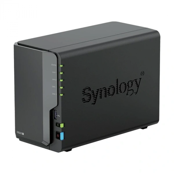 SYNOLOGY DS225 PLUS CELERON QC- 2GB RAM- 2-diskli Nas Server (Disksiz)