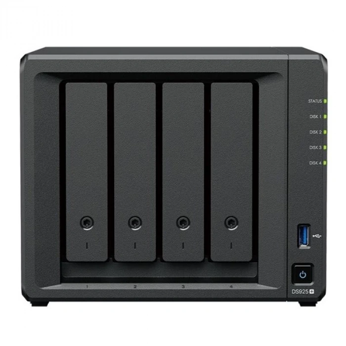 SYNOLOGY DS925-32G PLUS RYZEN V1500B-4GB RAM- 4-diskli Nas Server (Disksiz)