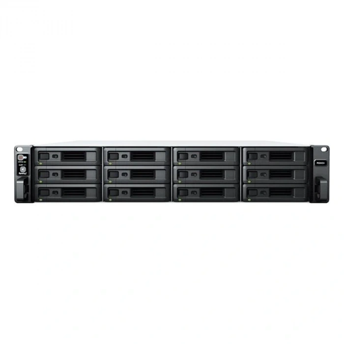 SYNOLOGY RS2423 PLUS RYZEN V1780B-16GB DDR4 ECC UDIMM-12-Diskli Rack Nas Sunucu (Disksiz)