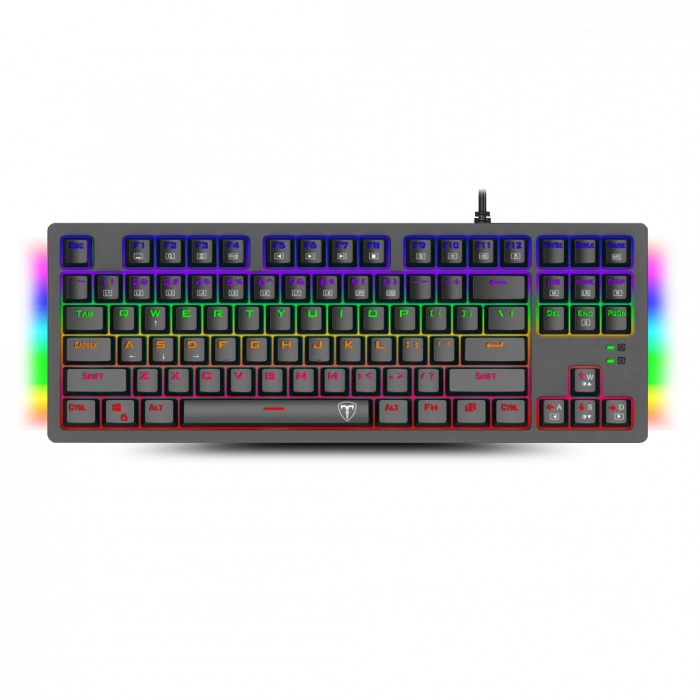 T-DAGGER BALI, T-TGK311, USB Kablolu, Türkçe Q,  Rainbow RGB, Mechanical, Blue Switch, Gaming Klavye (Powered By REDRAGON)