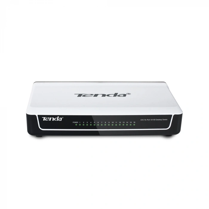 TENDA 16port 10/100 Yönetilemez Switch S16
