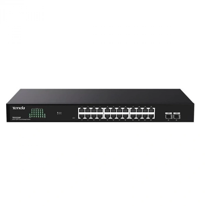 TENDA 24port TEG2226F GIGABIT 2X SFP Cloud Yönetilebilir Switch