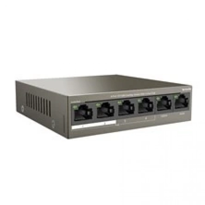 TENDA 5port 63w 4port PoE TEF1106P-4-63W 10/100 Yönetilemez Switch Masaüstü