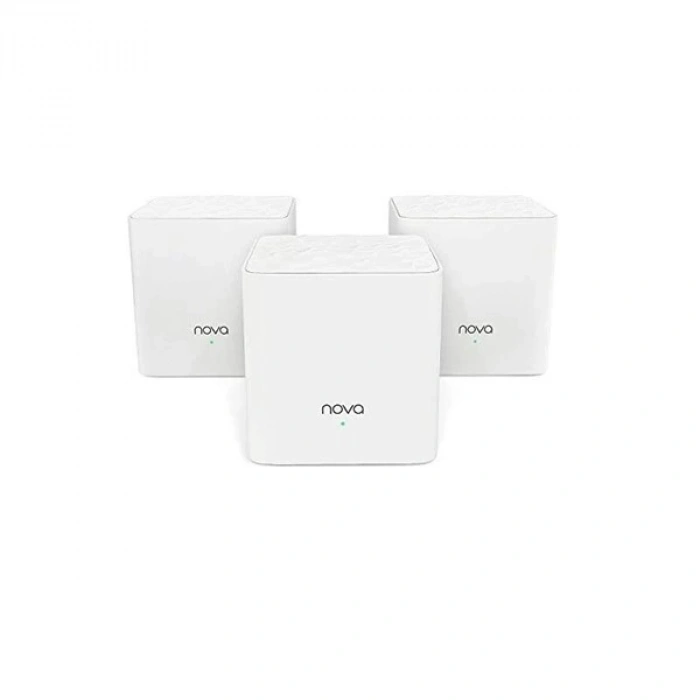 TENDA NOVA MW3-3 AC1200 Dual Band Mesafe Genişletici EV Ofis Tipi Mesh Router 3-lü paket