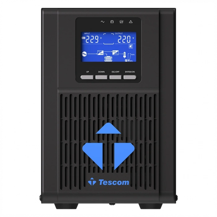 TESCOM NeoLine 1000, 1 KVA Online 1F/1F UPS,  (900040100) (2x9A Akü)