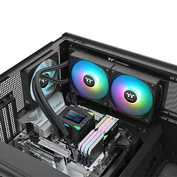 THERMALTAKE 240MM LAS240-S CL-W461-PL12SW-A AM5-1851P ARGB LED GÖSTERGELİ SIVI SOĞUTMALI İŞLEMCİ FANI