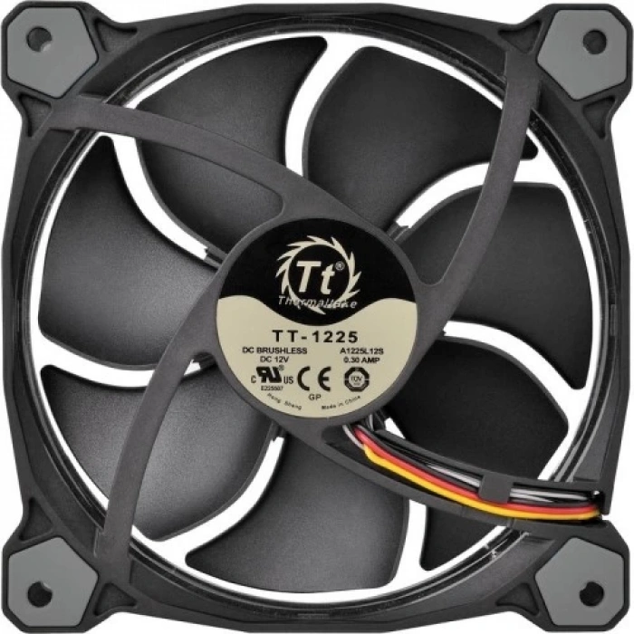 Thermaltake Riing CL-F038-PL12WT-A 120mm Beyaz Halka Ledli Titreşimsiz Kasa ve Radyatör Fanı