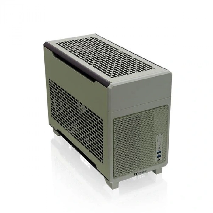 THERMALTAKE TR100 MATCHA GREEN DIJITAL EKRAN MINI-ITX PC KASASI YEŞİL