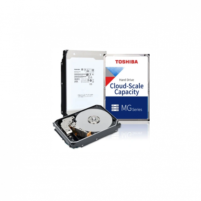 TOSHIBA ENTERPRISE, MG10AFA22TE, 3.5", 22TB, 512Mb 7200 Rpm, 7/24 Güvenlik, Data Center, Nas, Server, HDD