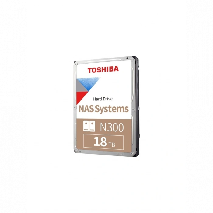 TOSHIBA N300, HDWG51JUZSVA, 3.5", 18TB, 512Mb 7200 Rpm, SATA3, 7/24 NAS, SERVER, HDD (Türkiye Distribütörü Garantili)