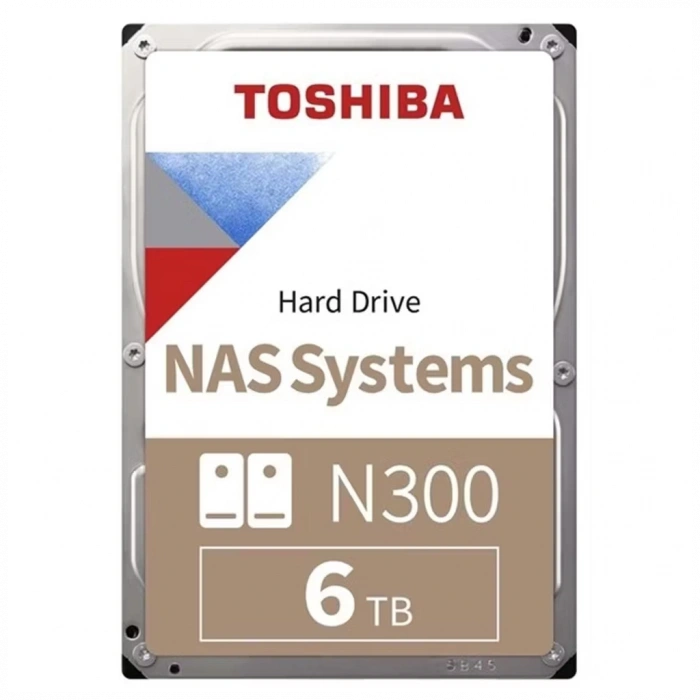 TOSHIBA N300, MN10ADA600S, 3.5", 6TB, 512Mb 7200 Rpm, SATA3, 7/24 NAS, SERVER, HDD