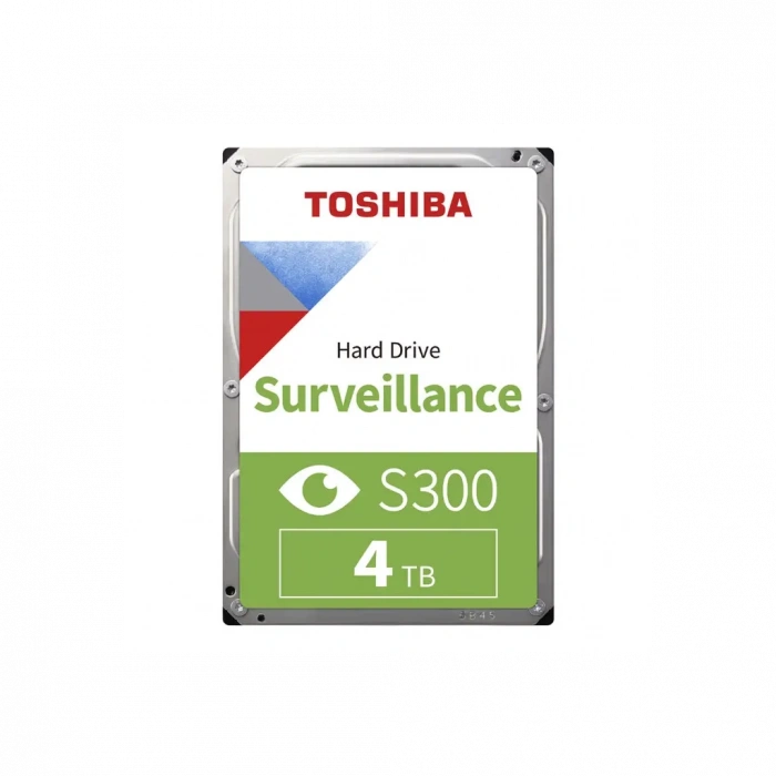 TOSHIBA S300, HDWT840UZSVA, 3.5", 4TB, 256Mb 5400 Rpm, 7/24 Güvenlik HDD