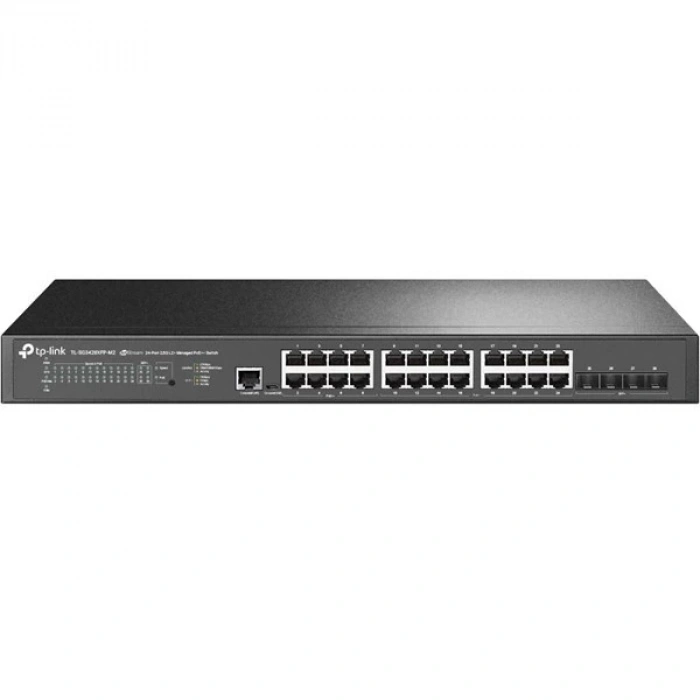 TP-LINK 24port TL-SG3428XPP-M2 2.5 GIGABIT 4-SFP 10GbE 500W YÖNETİLEBİLİR POE SWITCH