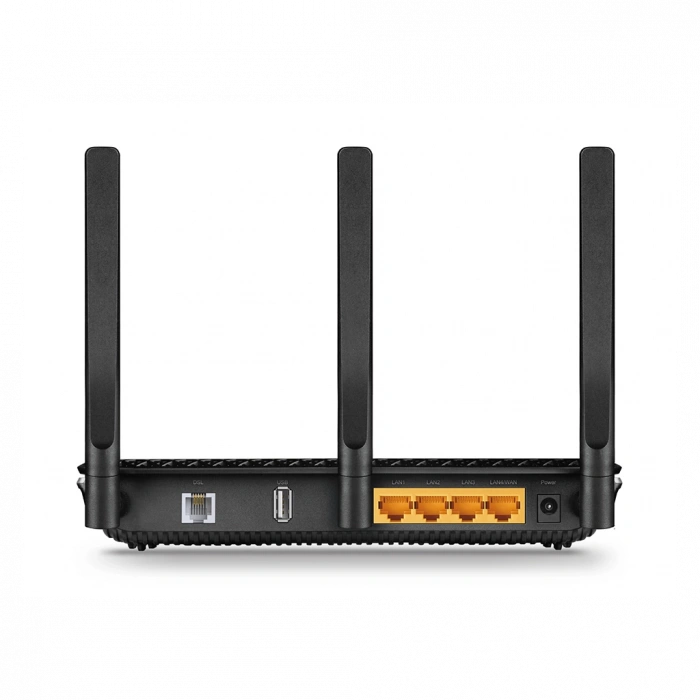 TP-LINK ARCHER VR600, AC1600, 4 Port GigaBit, Dual Band Wifi, 1600Mbps, 3xAnten, 3G-4G USB Desteği, VDSL2, ADSL2+ MODEM