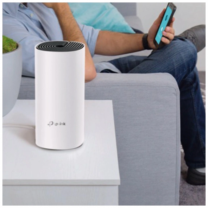TP-LINK DECO E4, AC1200, Tekli Mesh, 1200Mbps, Dual Band, 2Port Megabit Lan, 140m2 Çekim Alanı, Router, Geniş Alan İnternet Ağı Sağlayıcısı