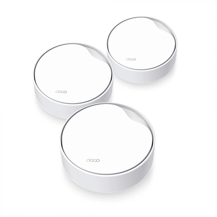 TP-LINK DECO-X50-POE, AX3000, Üçlü Mesh, 3000Mbps, Dual Band, WiFi6, 3Port Gigabit Lan, 600m2 Çekim Alanı, Router, Geniş Alan İnternet Ağı Sağlayıcısı