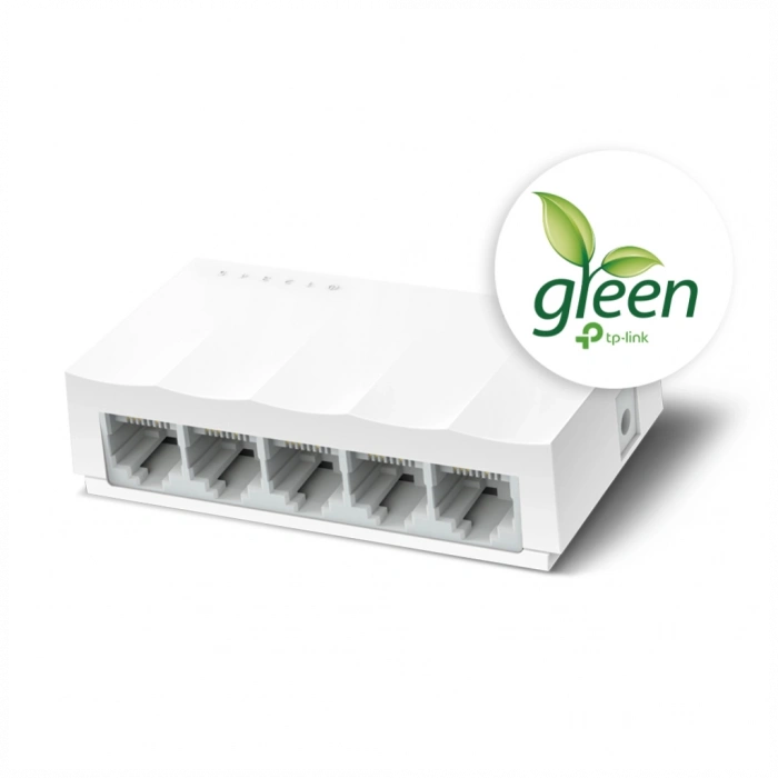 TP-LINK LS1005, Green Tech, 5 Port, MegaBit, Yönetilemez, Masaüstü Switch