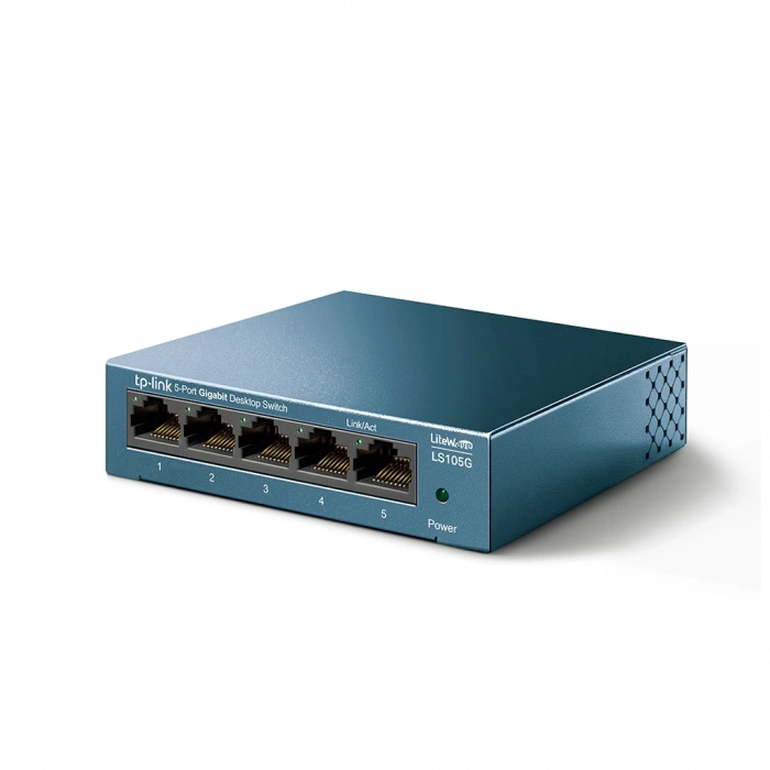 TP-LINK LS105G, Green Tech, 5 Port, GigaBit,  Metal Kasa, Yönetilemez, Masaüstü Switch