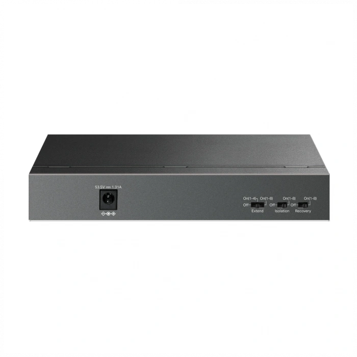 TP-LINK LS109P, Green Tech, 8 Port MegaBit, POE 63W, 1 Port Uplink, Long Range 250Mt, Yönetilemez, Metal Kasalı Switch