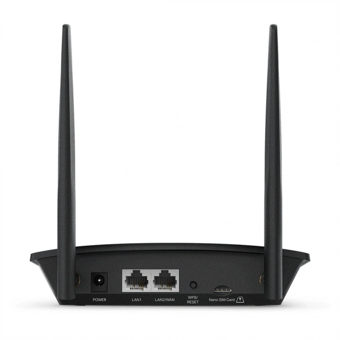 TP-LINK TL-MR100, 2Port, 300Mbps, 2,4Ghz Wifi, Masaüstü, LTE Micro Sim Kart Takılabilir 3G-4G Destekli Router