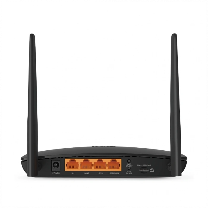 TP-LINK TL-MR6400, 4Port, 300Mbps, 2,4Ghz Wifi, Masaüstü, LTE, Micro Sim Kart Takılabilir 3G-4G Destekli Router