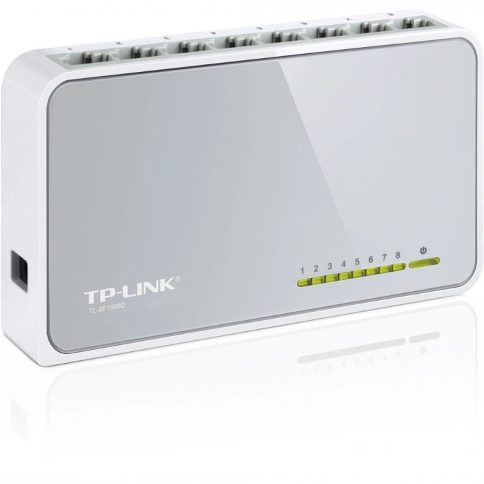 TP-LINK TL-SF1008D, 8 Port, Megabit, Yönetilemez, Masaüstü Switch