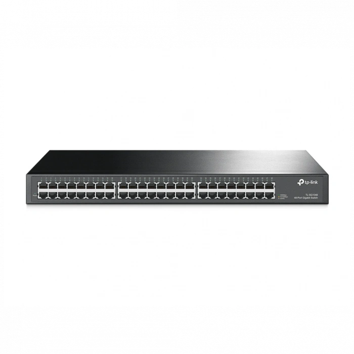 TP-LINK TL-SG1048, 48 Port, GigaBit, Yönetilemez, Metal Kasa, Rackmount Switch