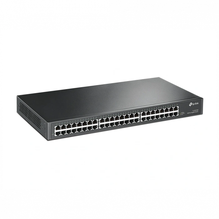 TP-LINK TL-SG1048, 48 Port, GigaBit, Yönetilemez, Metal Kasa, Rackmount Switch