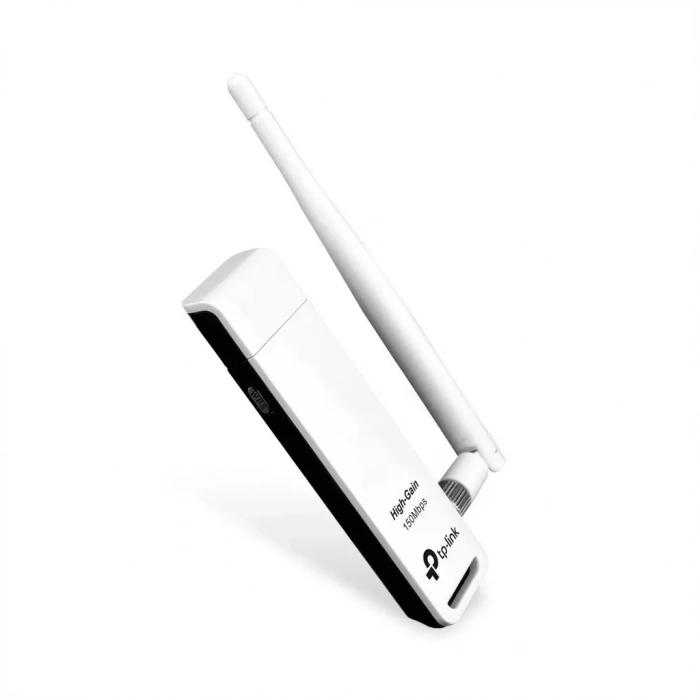 TP-LINK TL-WN722N, 150Mbp, 2.4Ghz, 4dBi Anten, USB2.0, WIRELESS ETHERNET