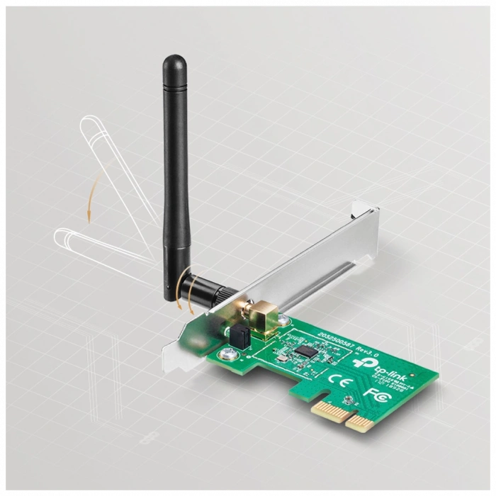 TP-LINK TL-WN781ND, 150Mbps, 2.4Ghz, 2dBi Anten, PCI-Express WIRELESS ETHERNET