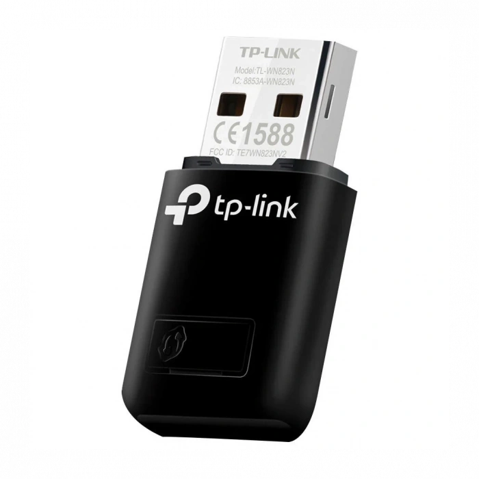 TP-LINK TL-WN823N, 300Mbps, 2.4Ghz, Dahili Anten, Mini Tasarım, USB2.0, WIRELESS ETHERNET