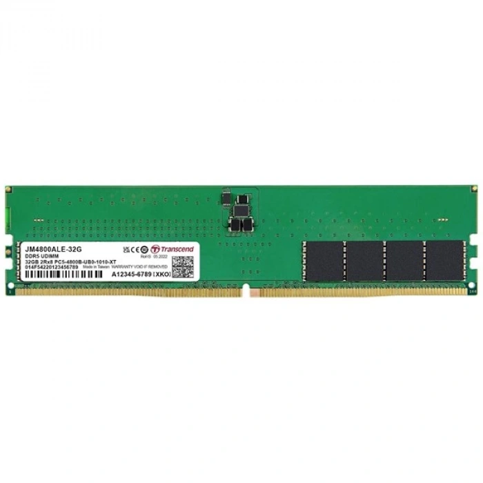 TRANSCEND 32GB DDR5 4800MHZ PC RAM VALUE JM4800ALE-32G