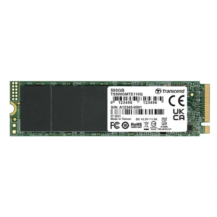 TRANSCEND 500GB TS500GMTE110Q  1900-900MB/s M2 NVME GEN3 DİSK