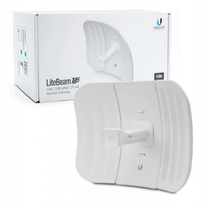 UBIQUITI LBE-M5-23,  LiteBeam, 5Ghz, 100Mbps, 23dBi Anten, 5Km Menzil CPE