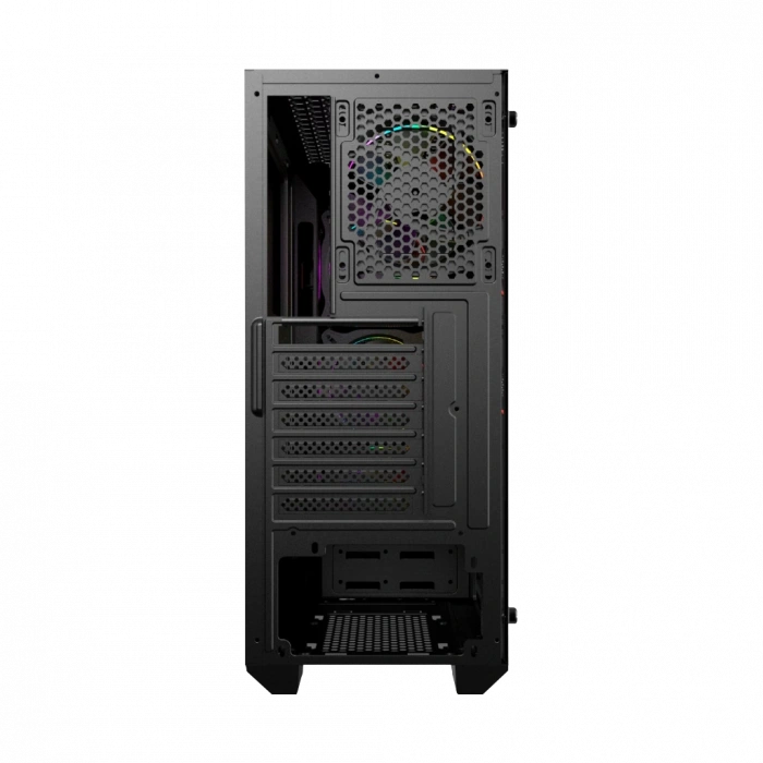 VENTO VG10F Mid Tower, 500W Siyah, Temperli Cam, RGB, ATX GAMING KASA