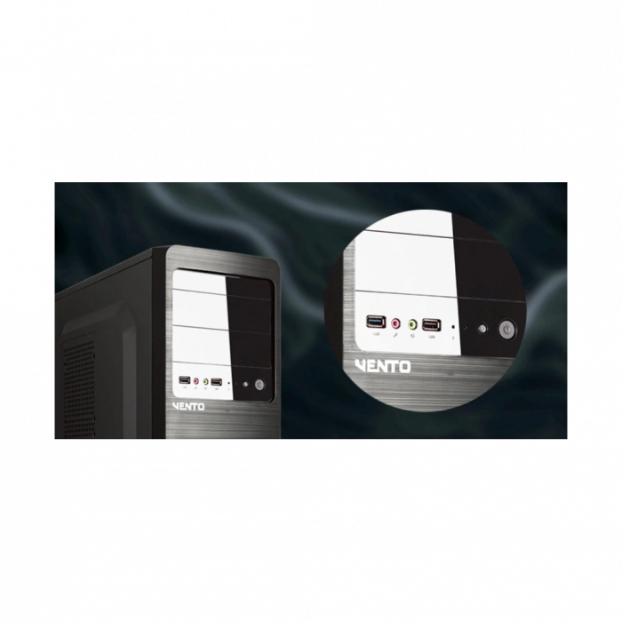 VENTO VS114F Mid Tower, Peak 500W ATX Kurumsal KASA