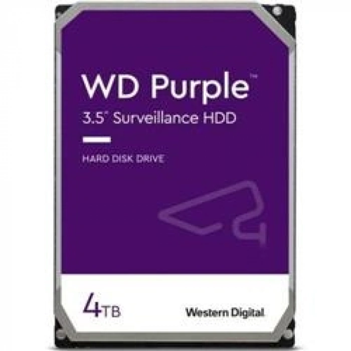 Wd 4Tb 3.5 Purple WD43PURZ Sata3 5400RPM 64MB 7-24 Guvenlık Harddisk (Resmi Distribitör Ürünü)