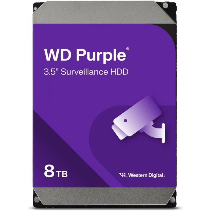 Wd 8Tb Purple WD85PURZ 5400RPM 256MB 7x24 Güvenlik Harddisk (Resmi Distribitör Ürünü)