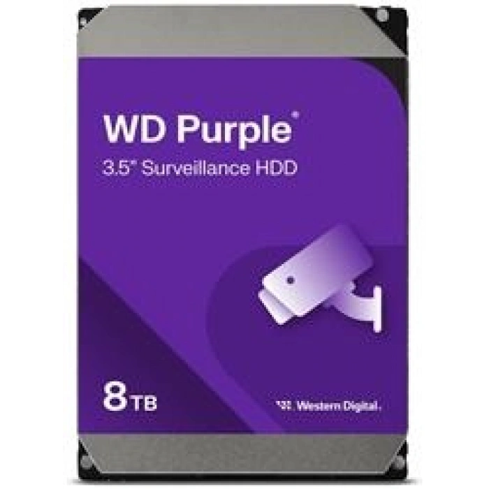 Wd 8Tb Purple WD85PURZ 5400RPM 256MB 7x24 Güvenlik Harddisk (Resmi Distribitör Ürünü)