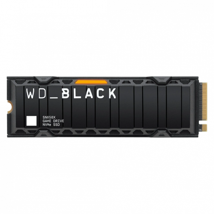 WD Black SN850X, WDS400T2XHE, 4TB, 7300/6600, Gen4, Soğutuculu, NVMe PCIe M.2 2280,  SSD