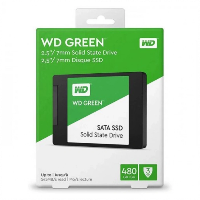 WD Green, WDS480G3G0A, 480GB, 545/465, 3D NAND, 2,5" SATA, SSD