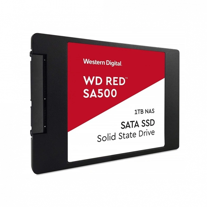 WD Red SA500, WDS100T1R0A, 1TB, 560/530, SERVER ve NAS için Enterprise, 2,5" SATA, SSD