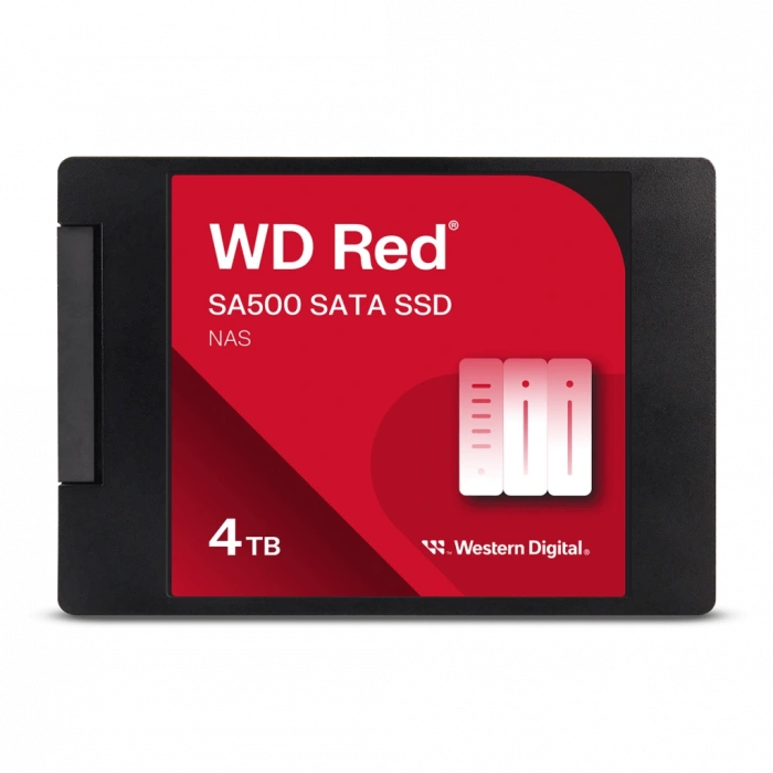 WD Red SA500, WDS400T2R0A, 4TB, 560/530, SERVER ve NAS için Enterprise, 2,5" SATA, SSD