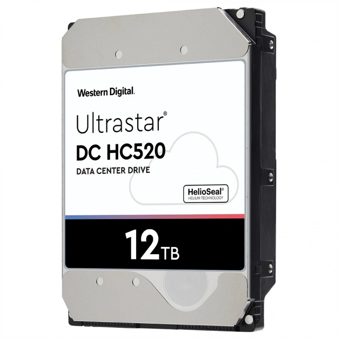 WD ULTRASTAR, HUH721212ALE604, 3.5", 12TB, 256Mb, 7200 Rpm, 7/24 Enterprise, DATA CENTER-GÜVENLİK-NAS-SERVER, HDD (DC HC520) (0F30146) (Türkiye Distribütörü Garantili)